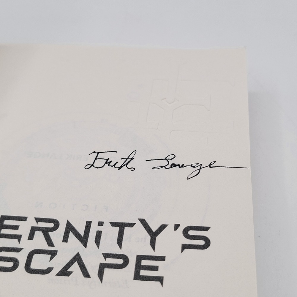 Erik Lange Eternity's Escape Paperback Signed The Karl Lark Chronicles 1 Good - Picture 8 of 14